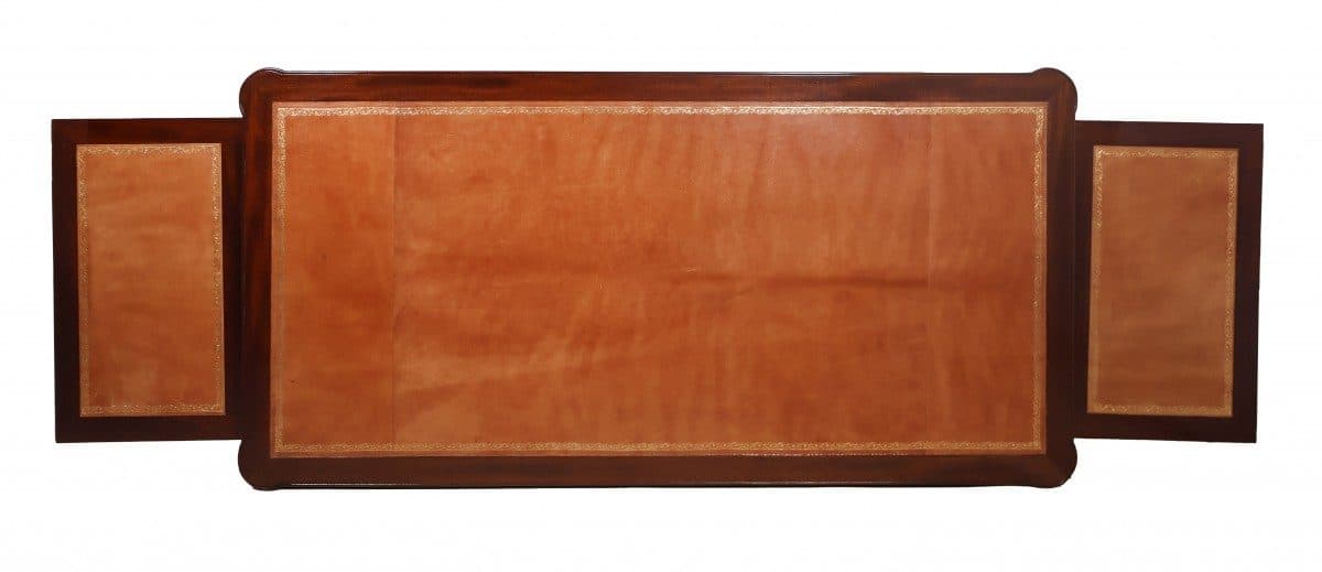 Bureau plat double face en acajou, époque Louis XVI — vue 3