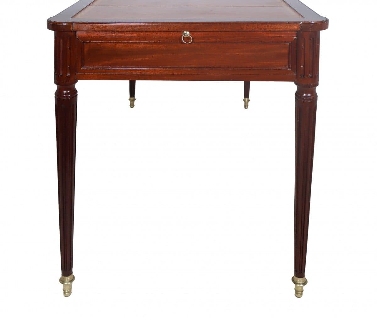 Bureau plat double face en acajou, époque Louis XVI — vue 4