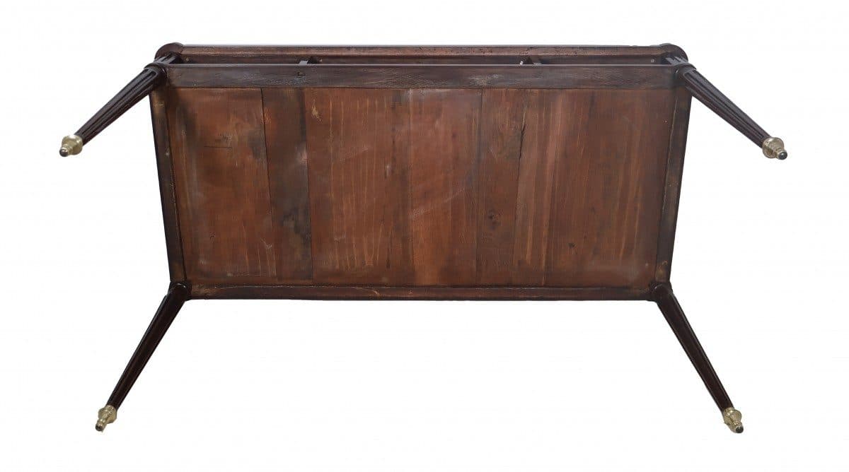 Bureau plat double face en acajou, époque Louis XVI — vue 5