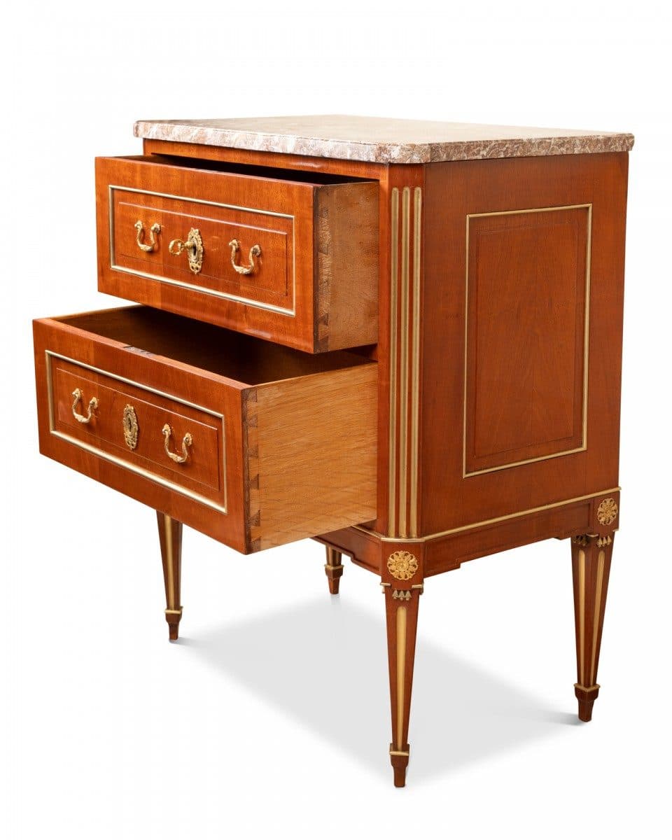 Paire de commodes en acajou, époque Louis XVI — vue 3