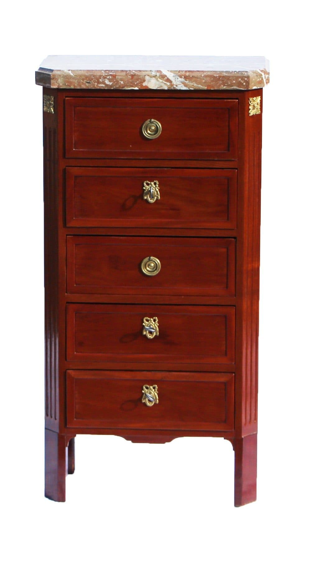 Petit chiffonnier en acajou, d'époque Louis XVI