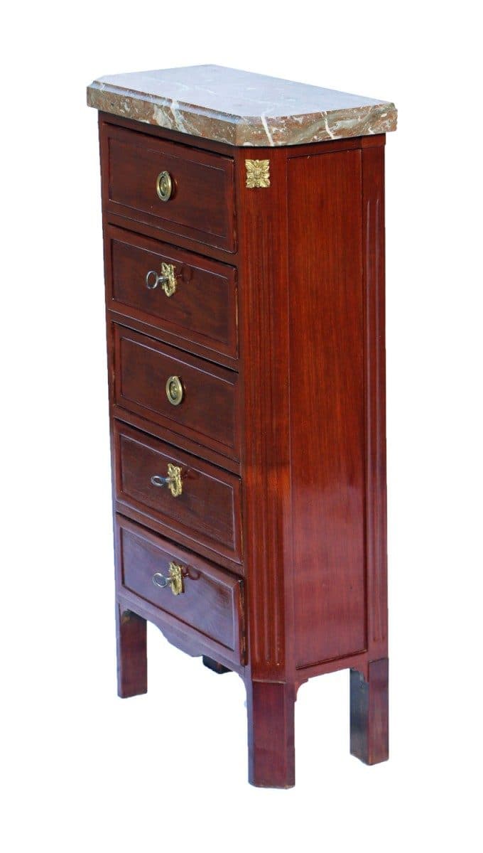 Petit chiffonnier en acajou, d'époque Louis XVI — vue 2