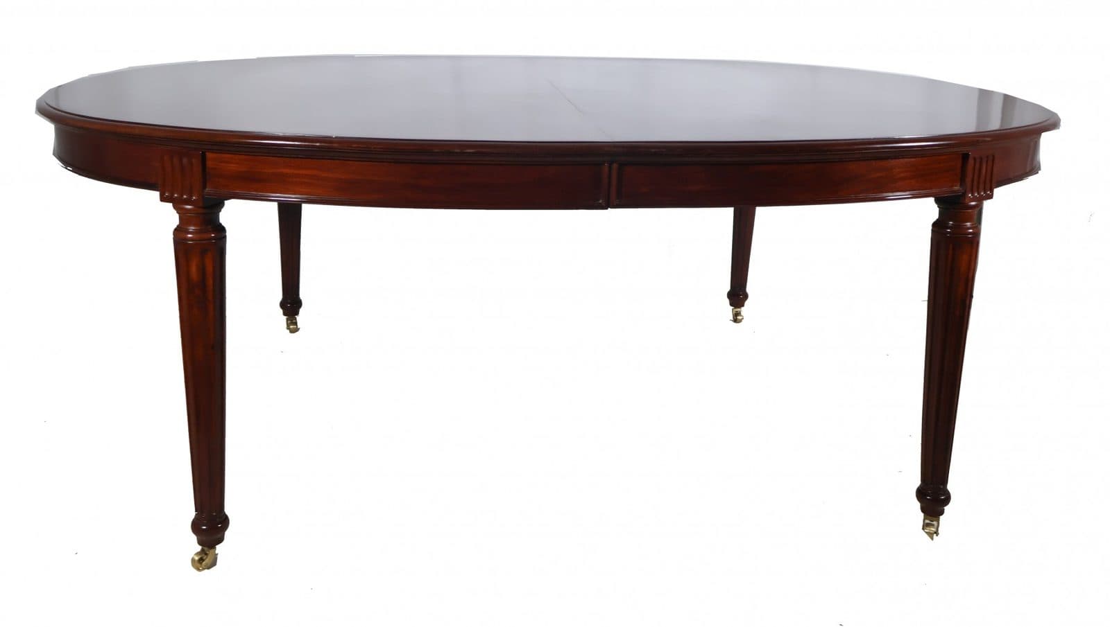 Table de salle à manger en acajou, fin XIXe siècle
