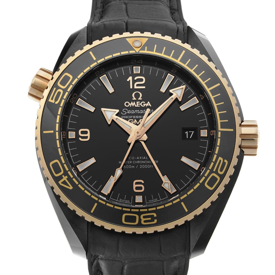 Omega Seamaster Planet Ocean 600 Co-Axial Master Chronometer GMT Deep Black — vue 6