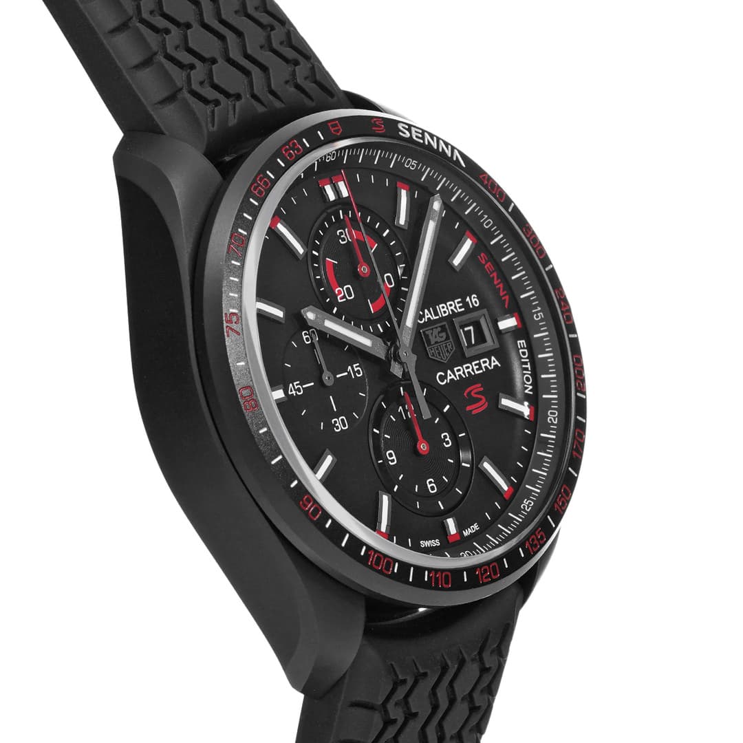 TAG Heuer Carrera Calibre 16 Chronographe Édition Senna — vue 3