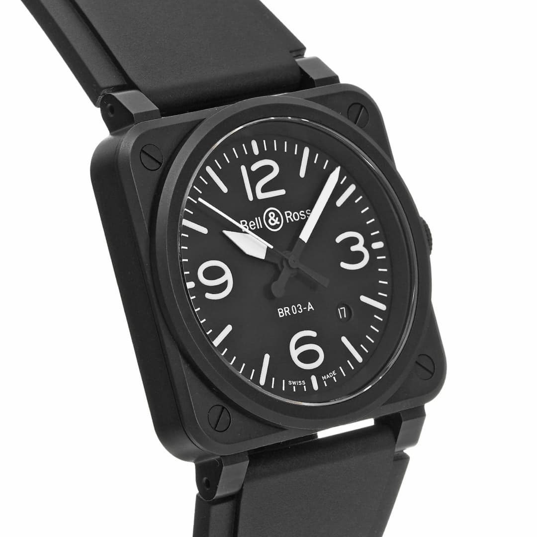Bell & Ross BR 03 Noir mat — vue 3