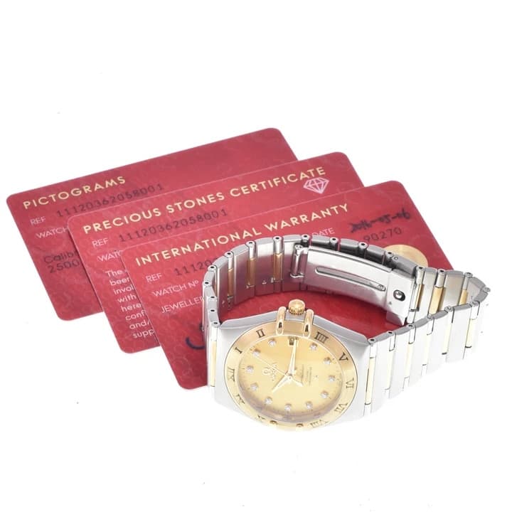 Omega Constellation 111.20.36.20.58.001 11P Diamant en or cadran automatique Hommes — vue 2