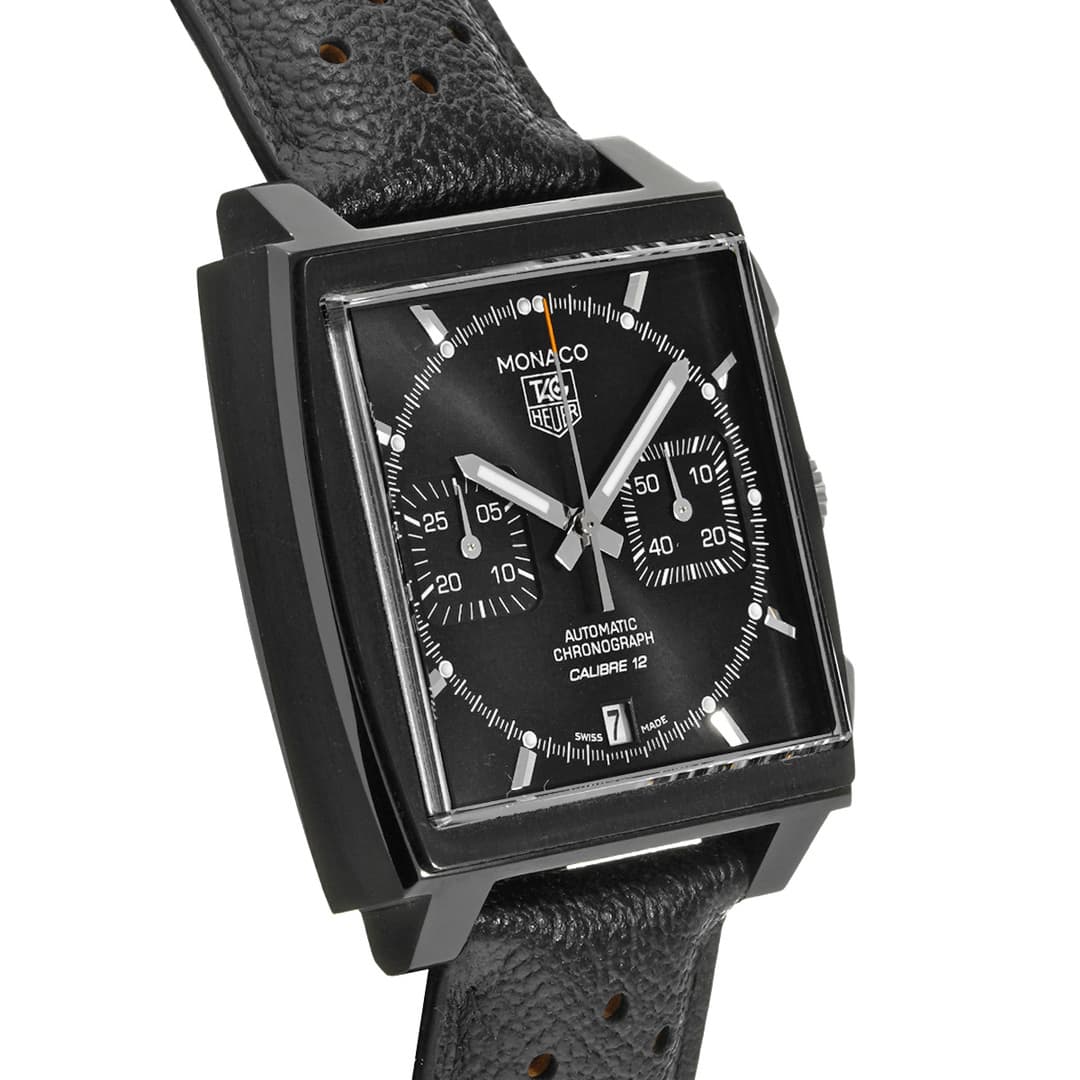 TAG Heuer Monaco Chronographe ACM Acier Noir — vue 3
