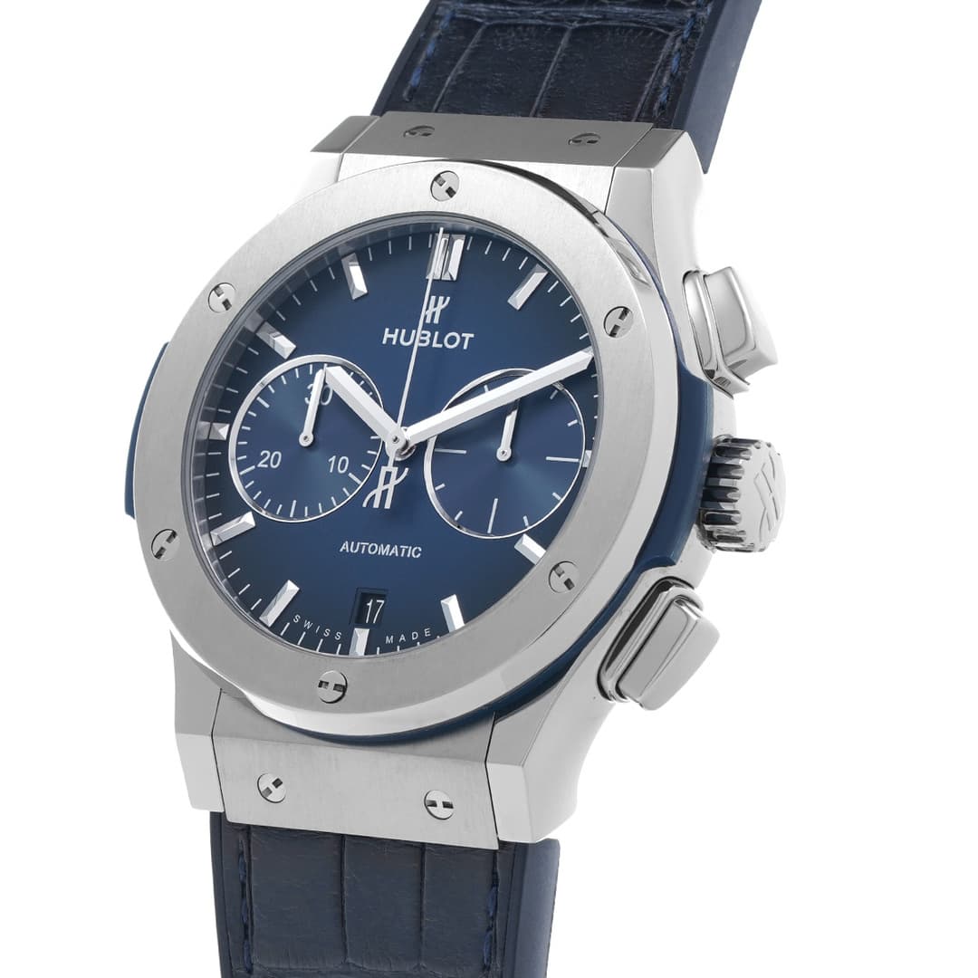 Hublot Classic Fusion Titanium Chronograph Deep Blue — vue 2