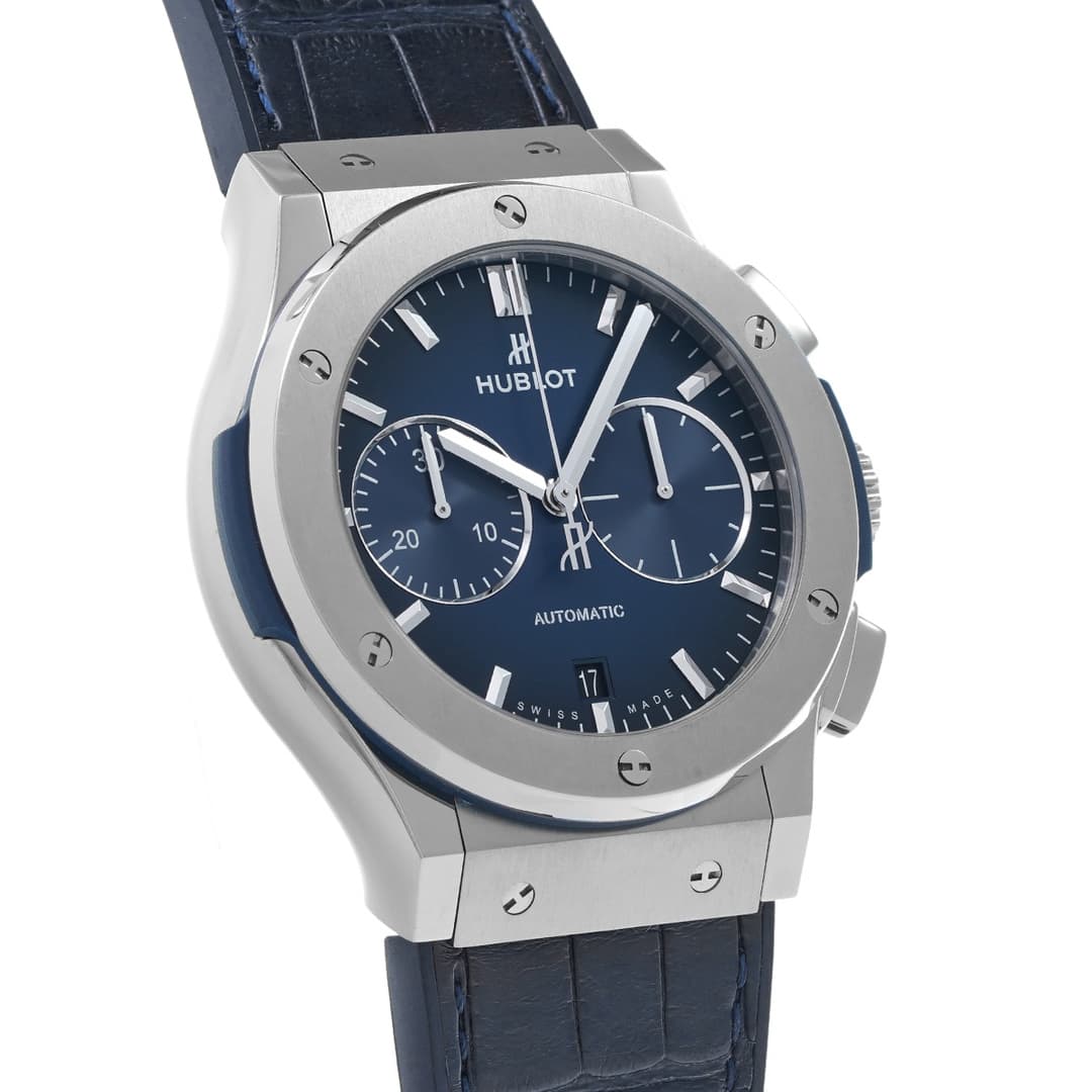 Hublot Classic Fusion Titanium Chronograph Deep Blue — vue 3