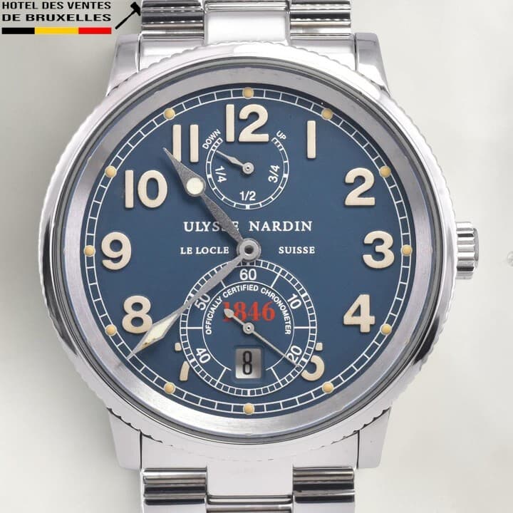 Ulysse Nardin Marine Chronomètre 1846 263-22 Date bleu cadran automatique Hommes