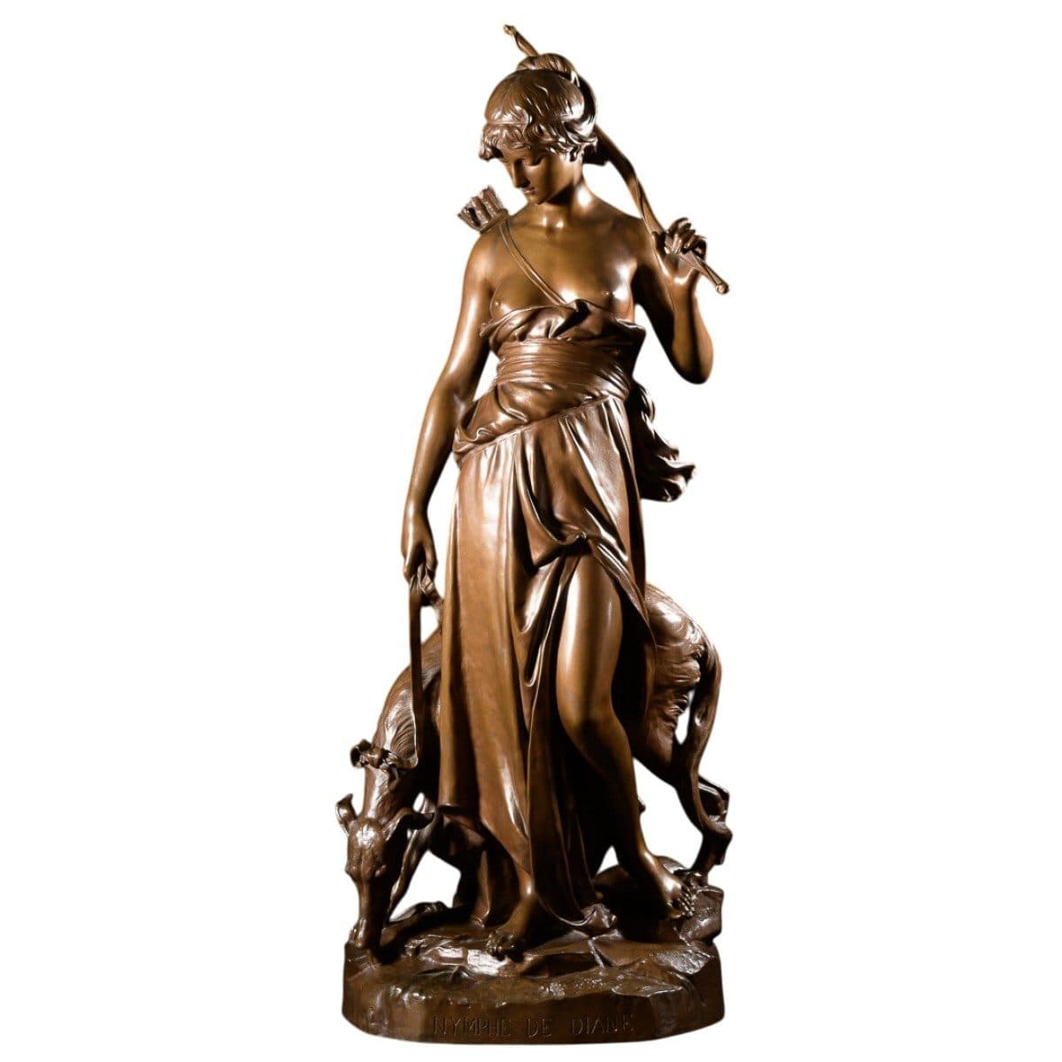Nymphe de Diane accompagnée d’un lévrier