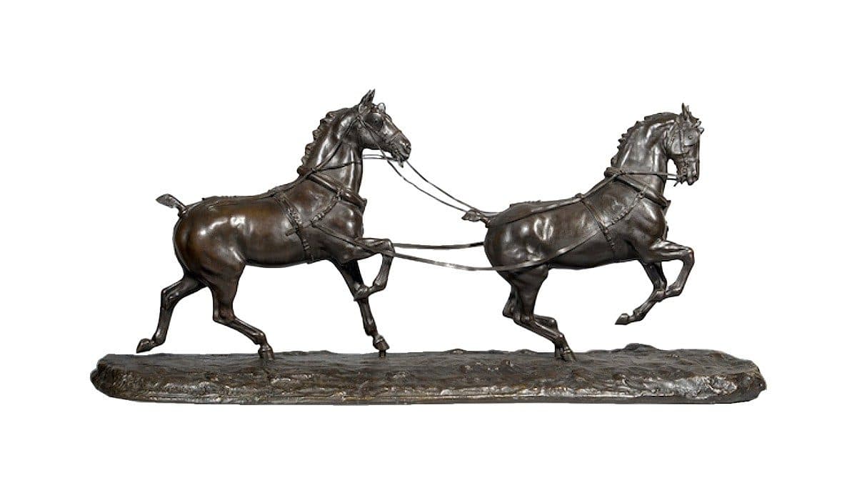 Tandem de chevaux Hackney