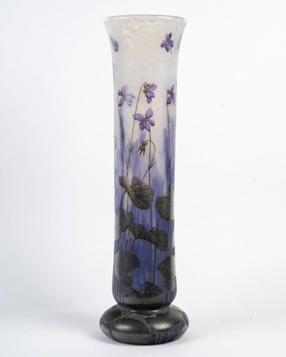 Daum Nancy Grand vase « Violettes » — vue 3