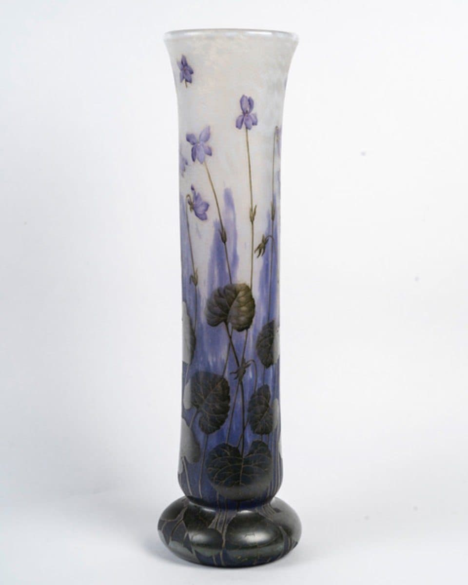 Daum Nancy Grand vase « Violettes » — vue 5