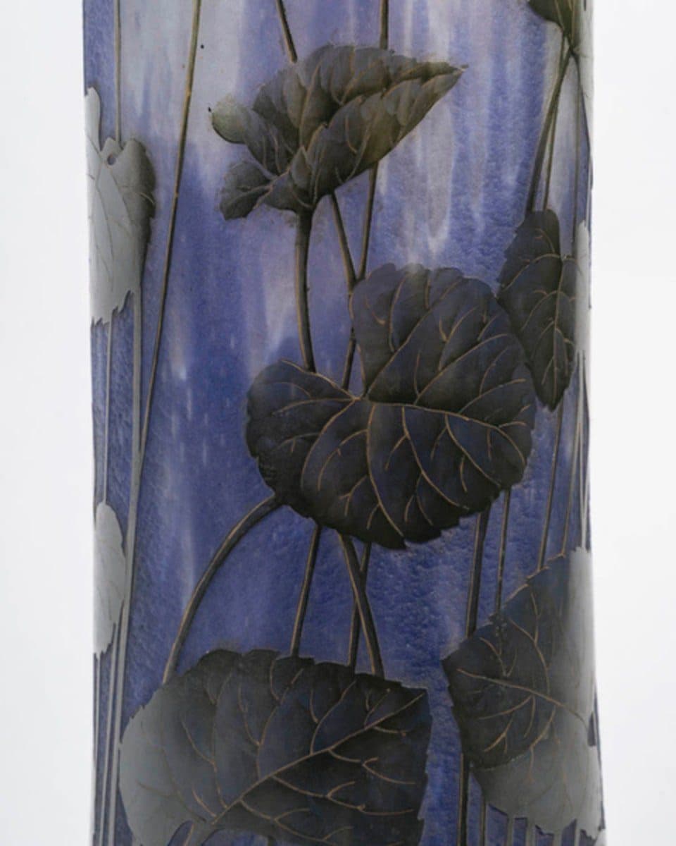 Daum Nancy Grand vase « Violettes » — vue 6
