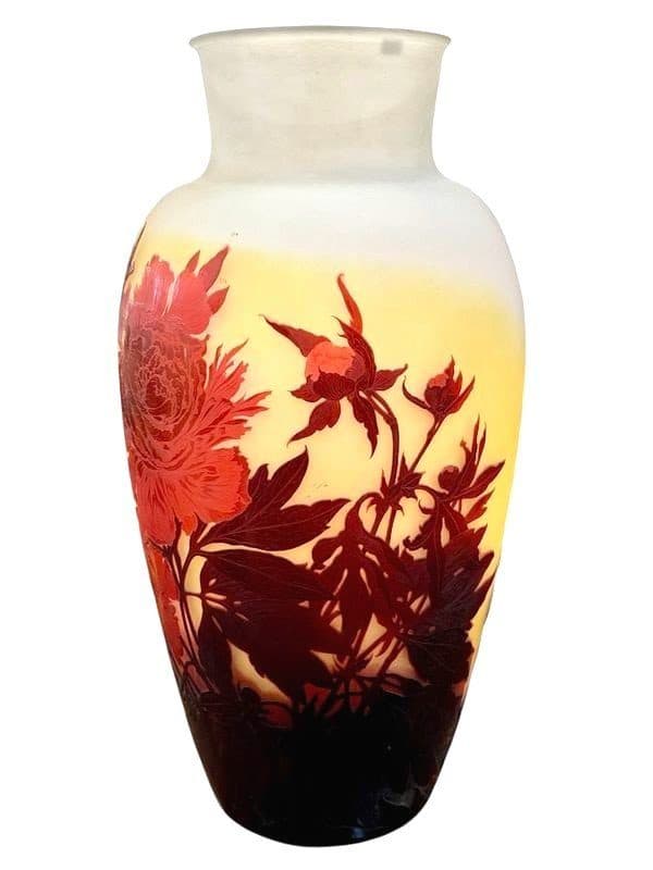 Émile Gallé Monumental vase « Aux Pivoines » — vue 4