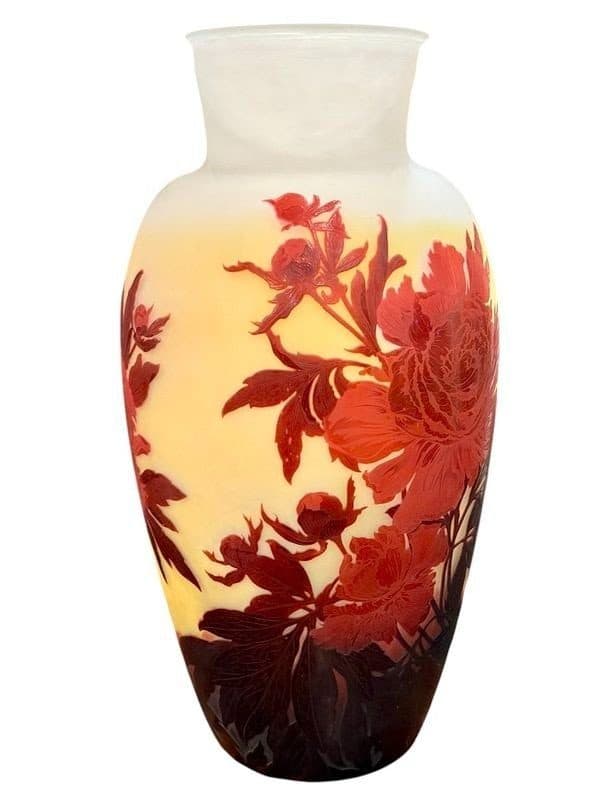 Émile Gallé Monumental vase « Aux Pivoines » — vue 5
