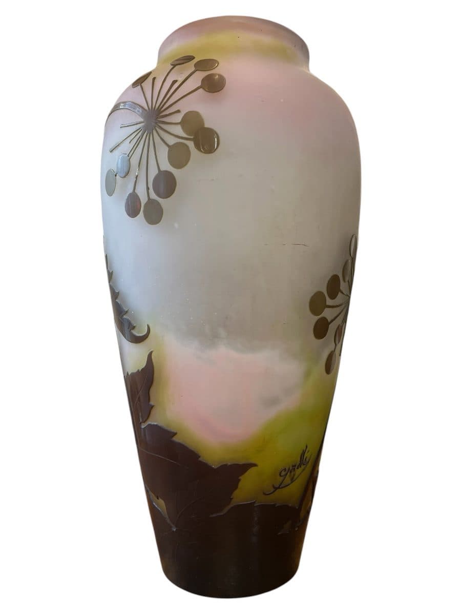 Émile Gallé Vase aux aralias du Japon — vue 3