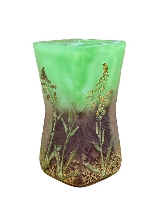 Daum Nancy Vase « Aux Lupins » — vue 4