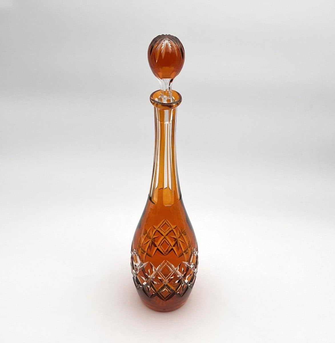 Baccarat Grande carafe en cristal doublé orange — vue 2