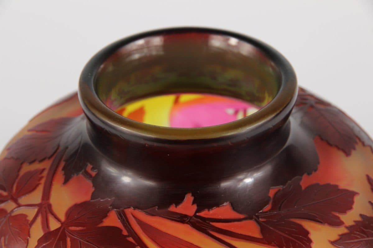 Émile Gallé Vase « Clématites Tage Lundell » — vue 4