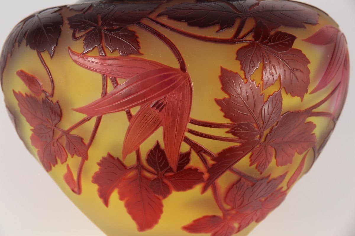 Émile Gallé Vase « Clématites Tage Lundell » — vue 5