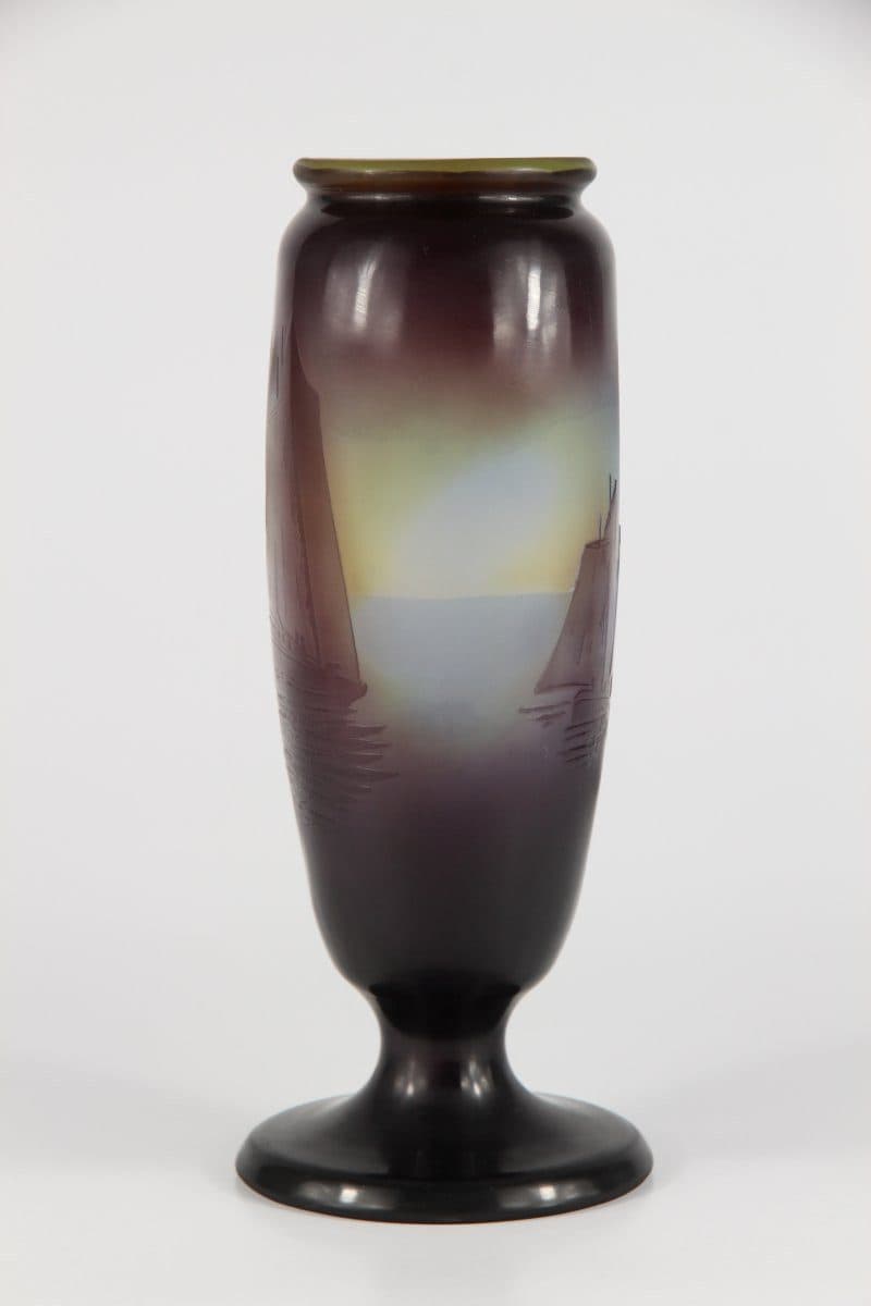 Émile Gallé Vase « Voiliers » — vue 2