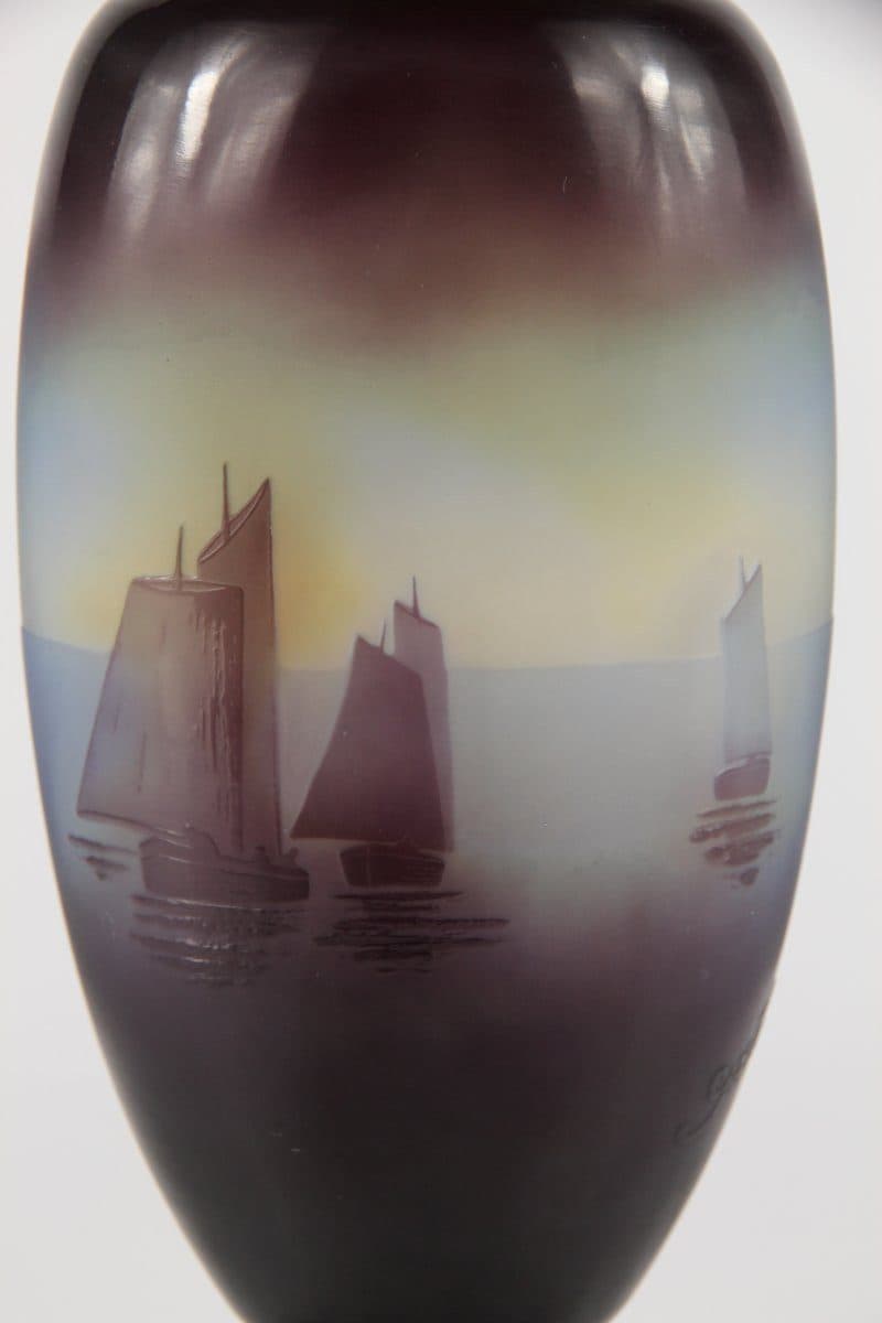 Émile Gallé Vase « Voiliers » — vue 5