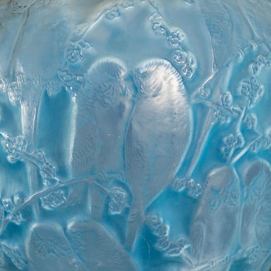 René Lalique Vase « Perruches » opalescent — vue 3