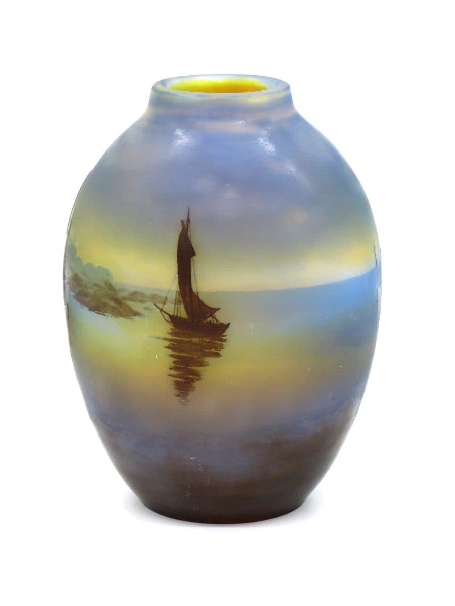 Émile Gallé Grand vase « Aux Voiliers » — vue 3
