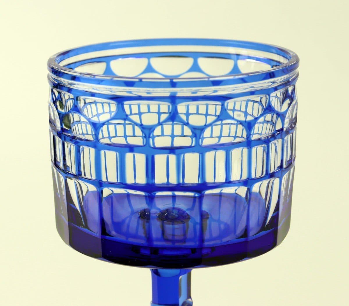 Otto Prutscher Paire de verres en cristal bleu cobalt — vue 5