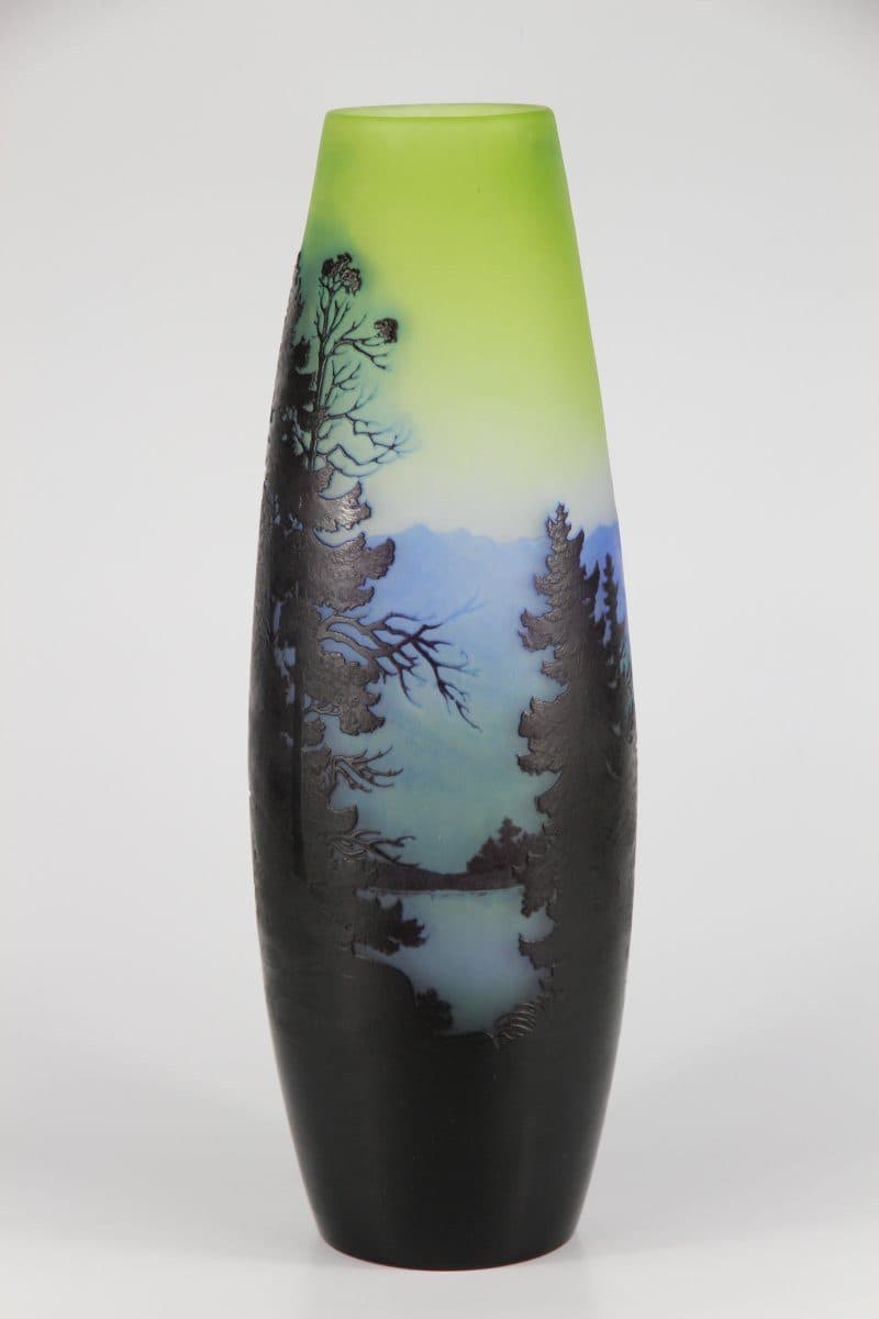 Gallé Grand vase « Paysage Alpin » — vue 2