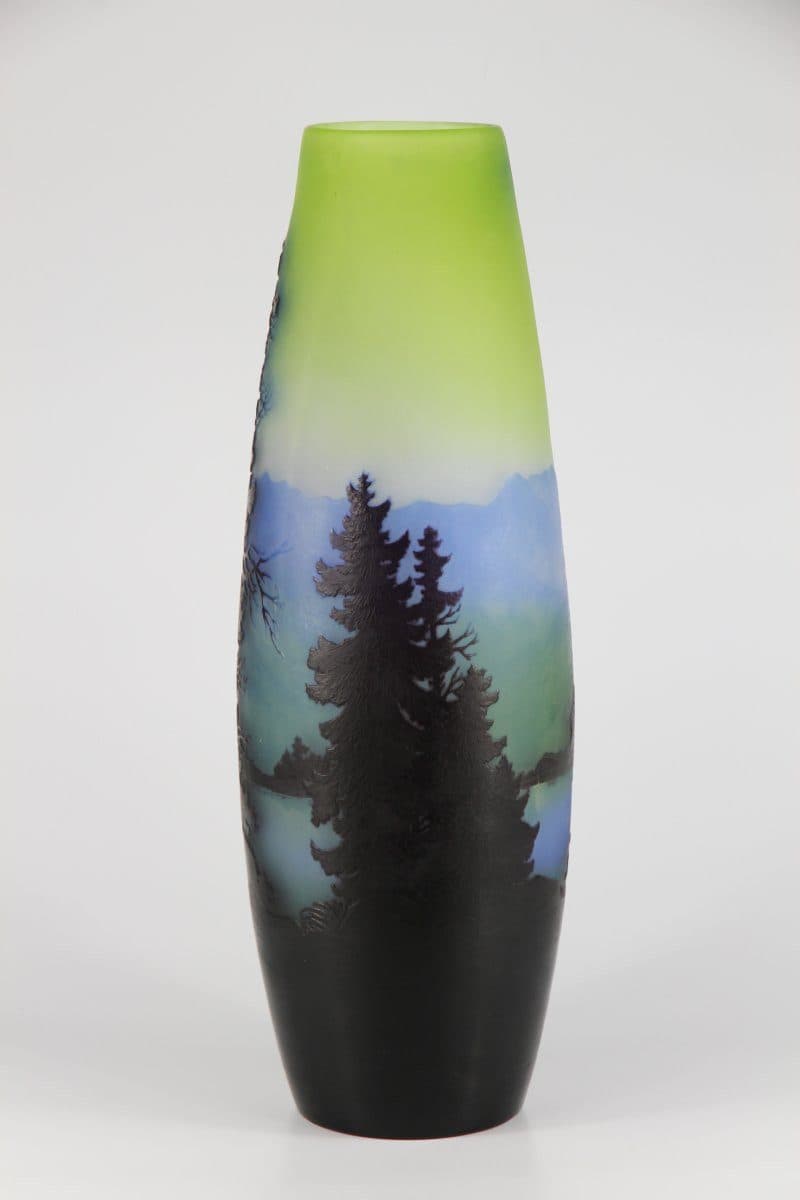 Gallé Grand vase « Paysage Alpin » — vue 3