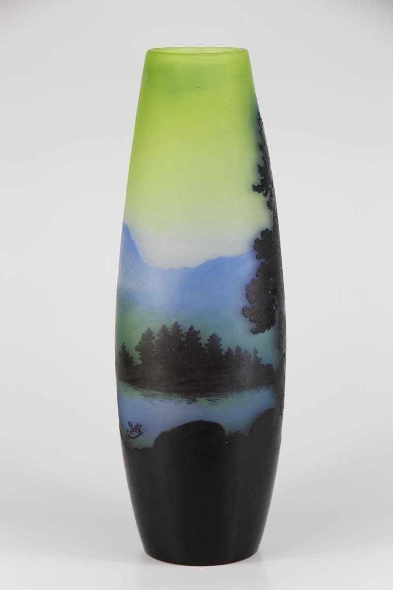 Gallé Grand vase « Paysage Alpin » — vue 5