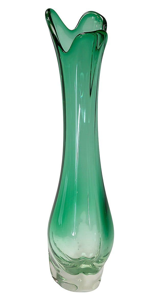 Murano Grand vase monumental en verre vert émeraude, vers 1960 — vue 2