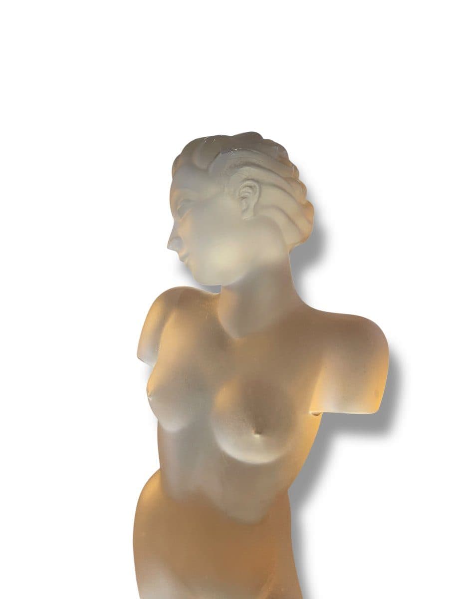 Eleon von Rommel pour Curt Schlevogt Sculpture féminine en cristal, collection Ingrid, 1939 — vue 5