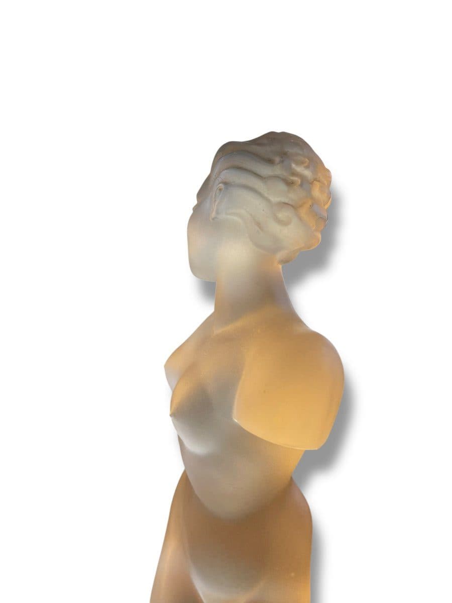 Eleon von Rommel pour Curt Schlevogt Sculpture féminine en cristal, collection Ingrid, 1939 — vue 6