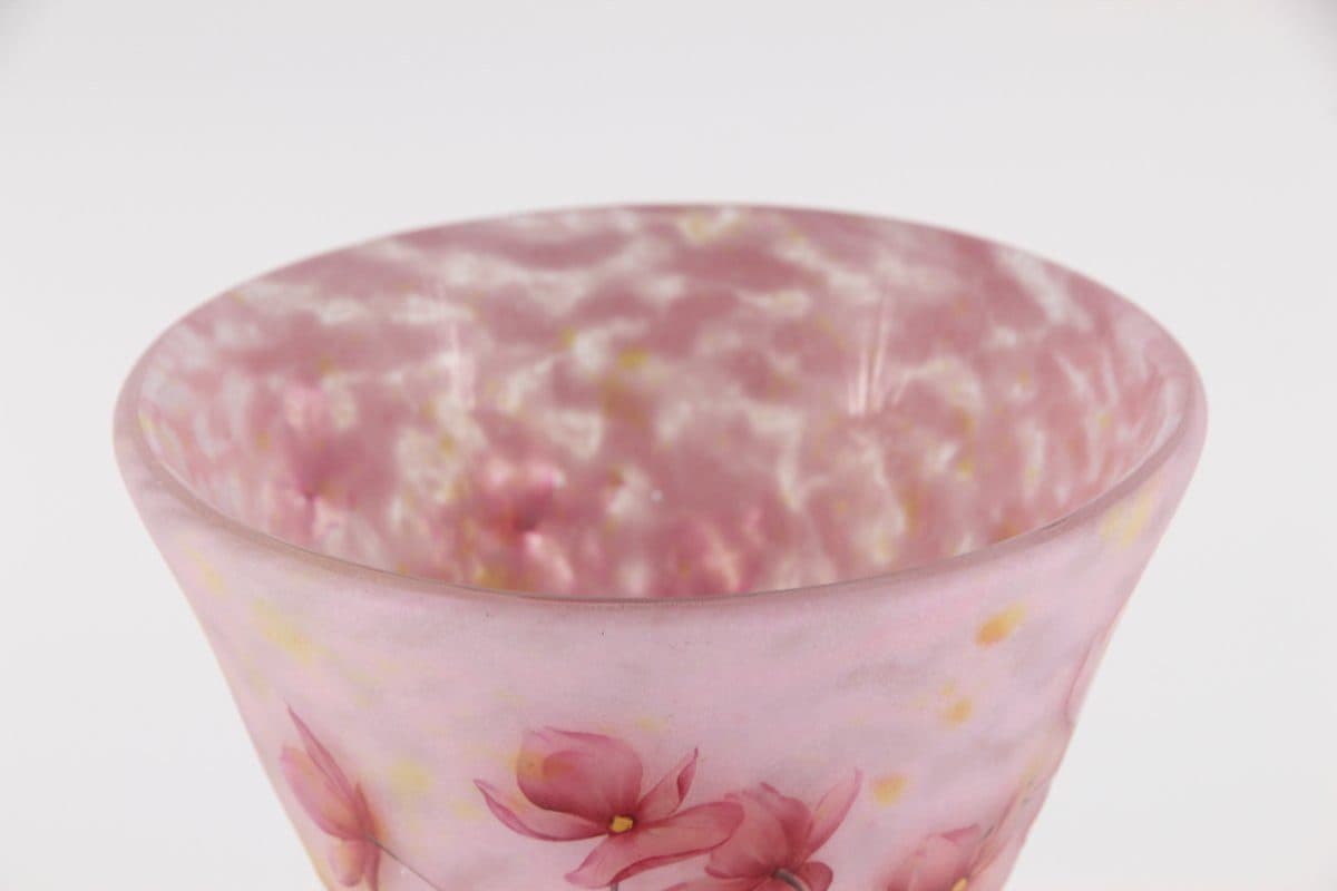 Daum Nancy Vase à décor de bégonias — vue 4