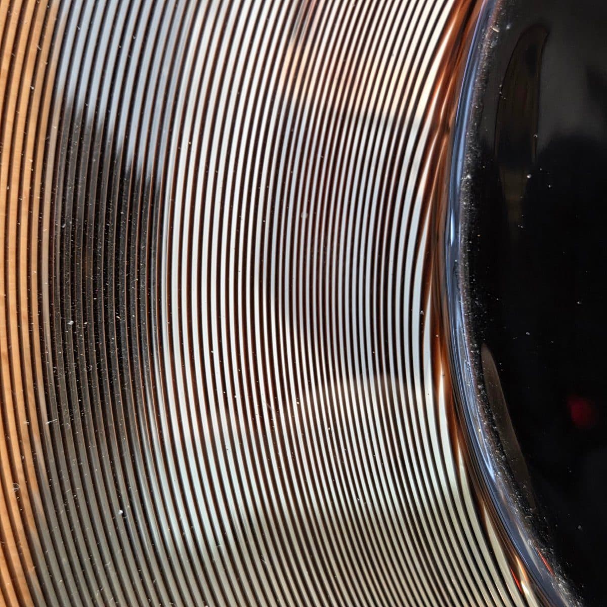 Tapio Wirkkala Grand plat circulaire en verre soufflé à filigrane — vue 5