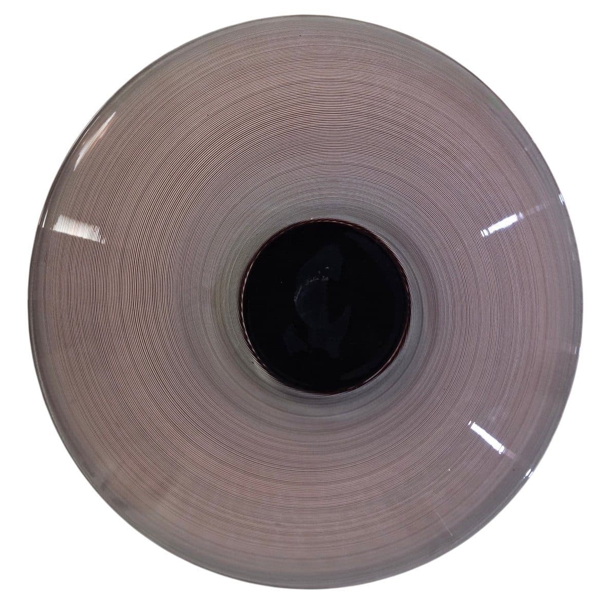 Tapio Wirkkala Grand plat circulaire en verre soufflé à filigrane — vue 6