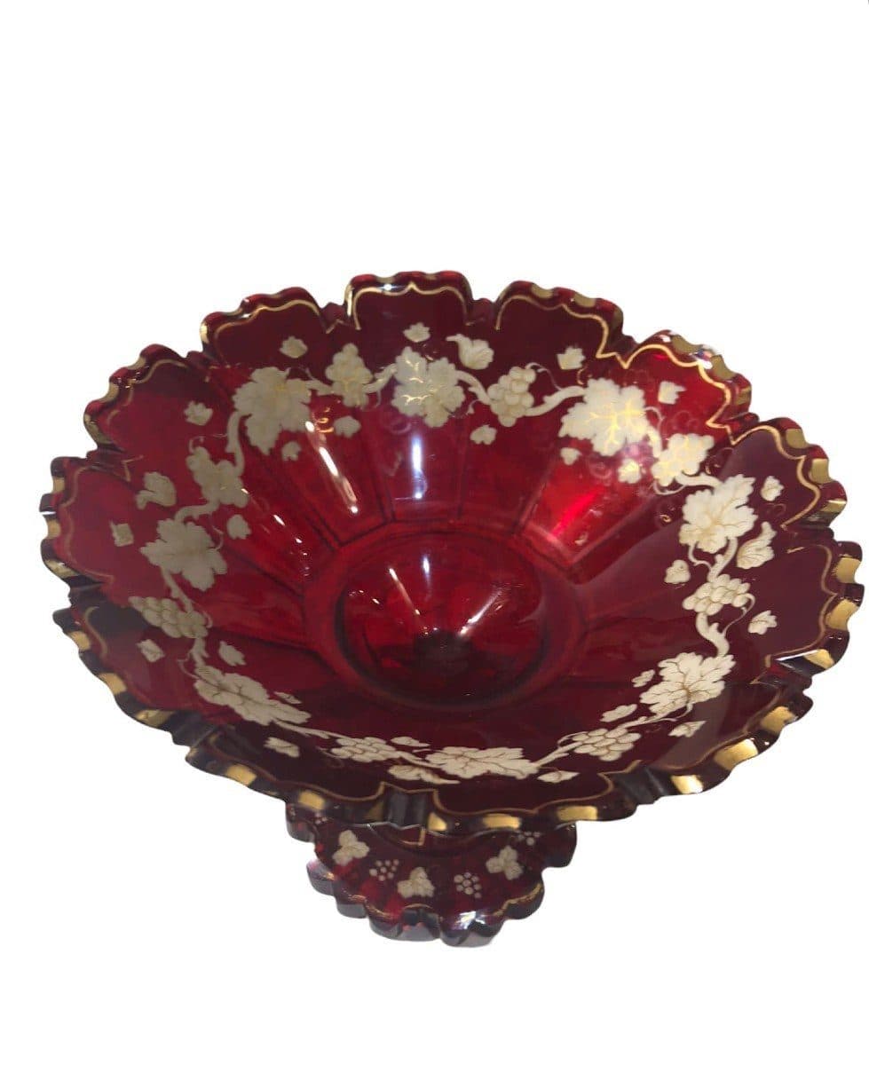 Coupe en cristal de Bohême émaillé — vue 2