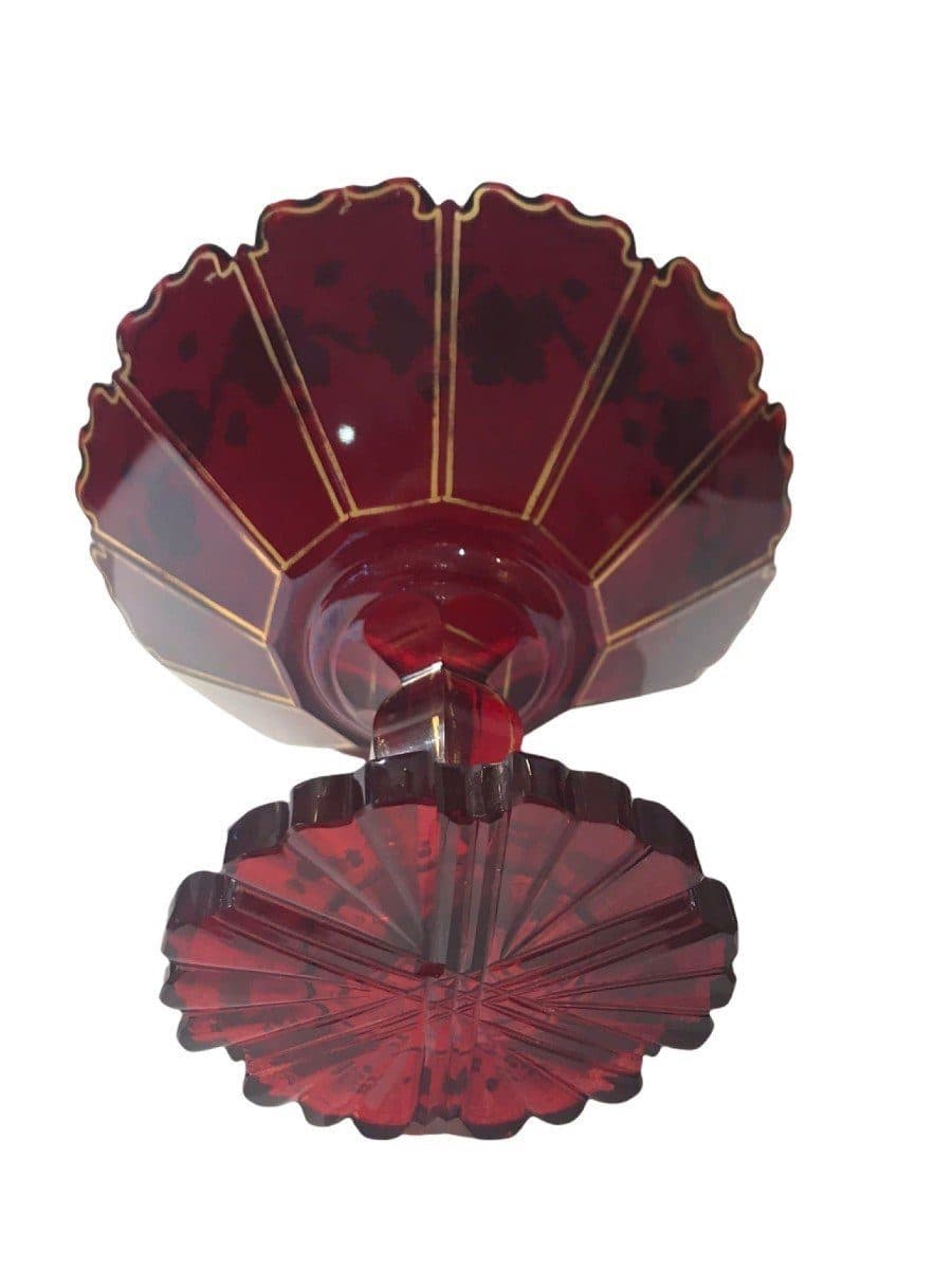 Coupe en cristal de Bohême émaillé — vue 4