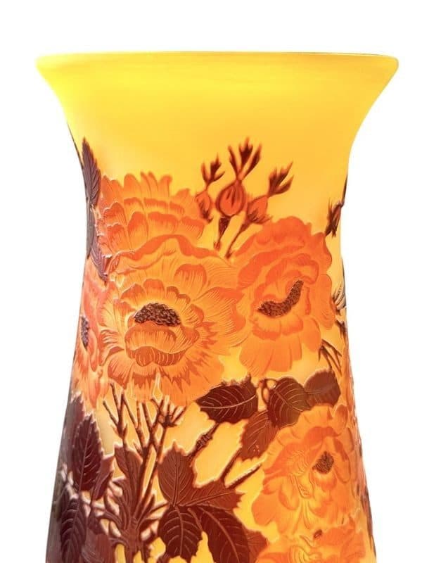 Grand vase Gallé « Aux Roses » — vue 4