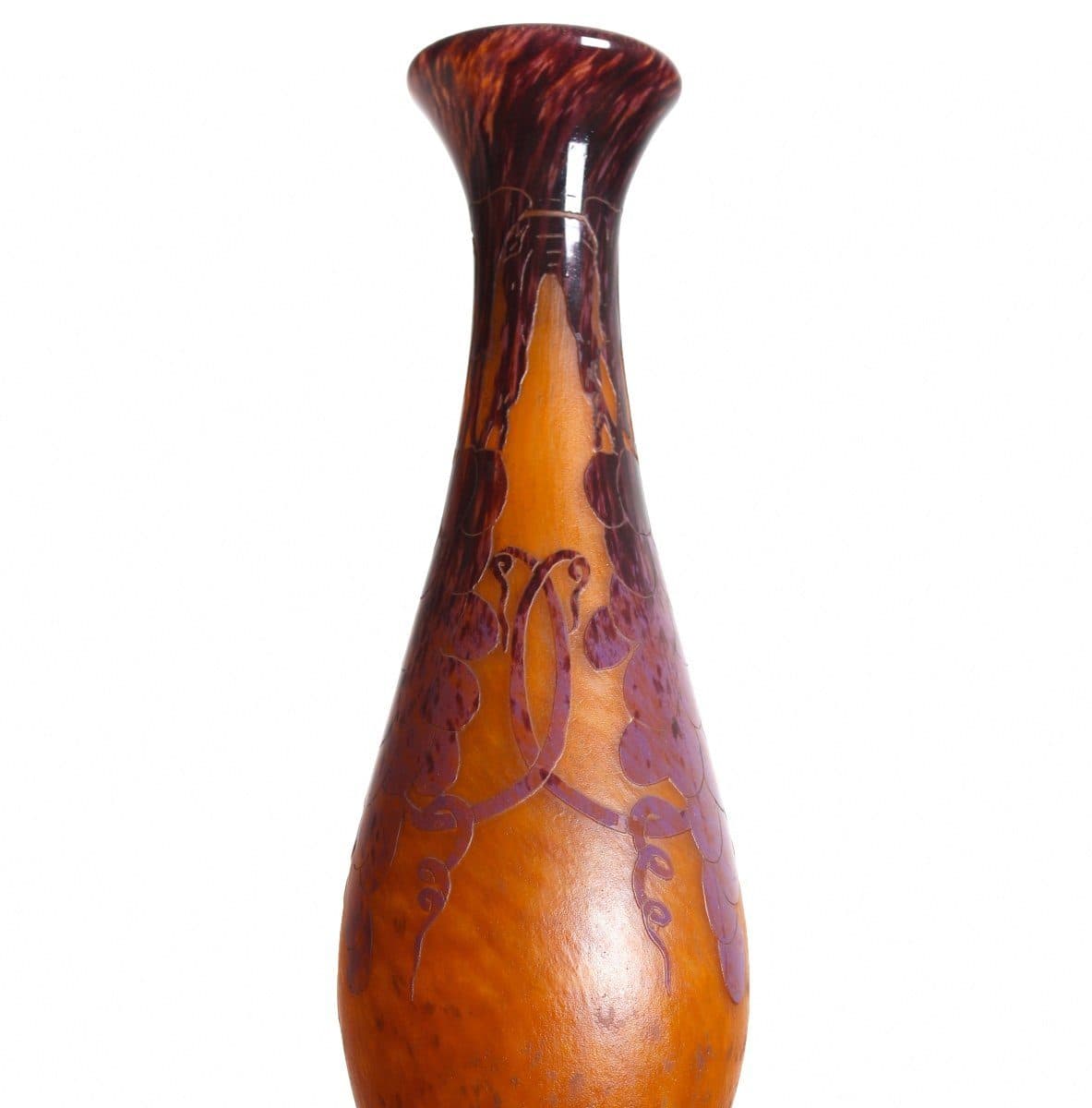 Grand vase aux raisins en verre multicouche — vue 2