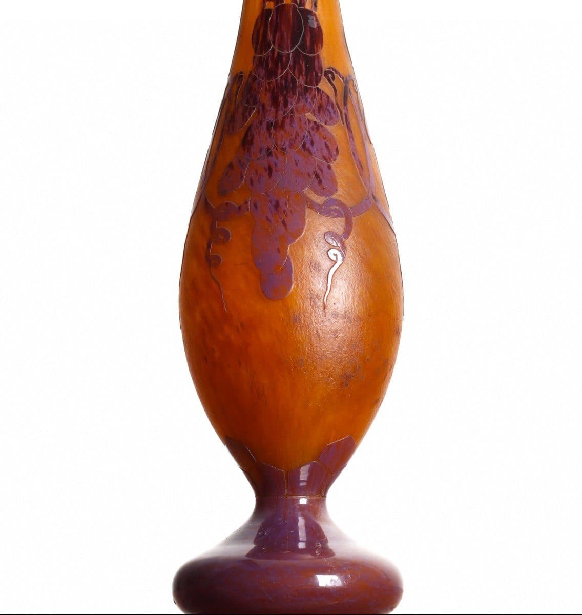 Grand vase aux raisins en verre multicouche — vue 4