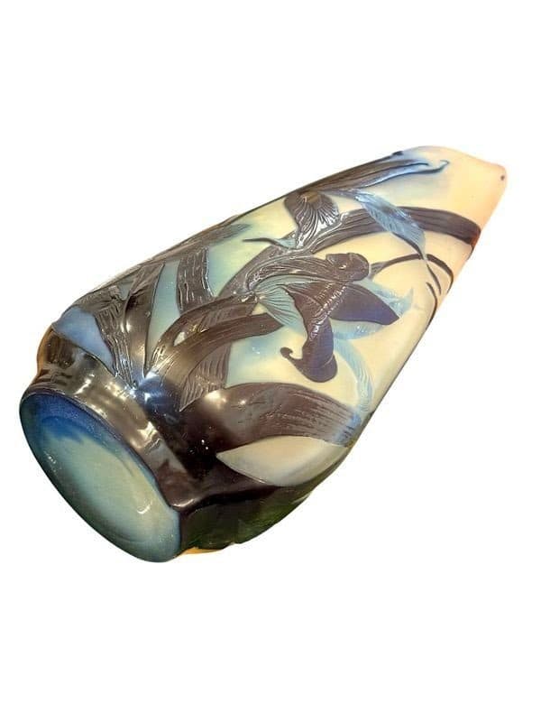 Gallé, vase aux iris — vue 5