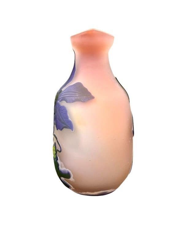 Gallé, vase gourde aux clématites — vue 4