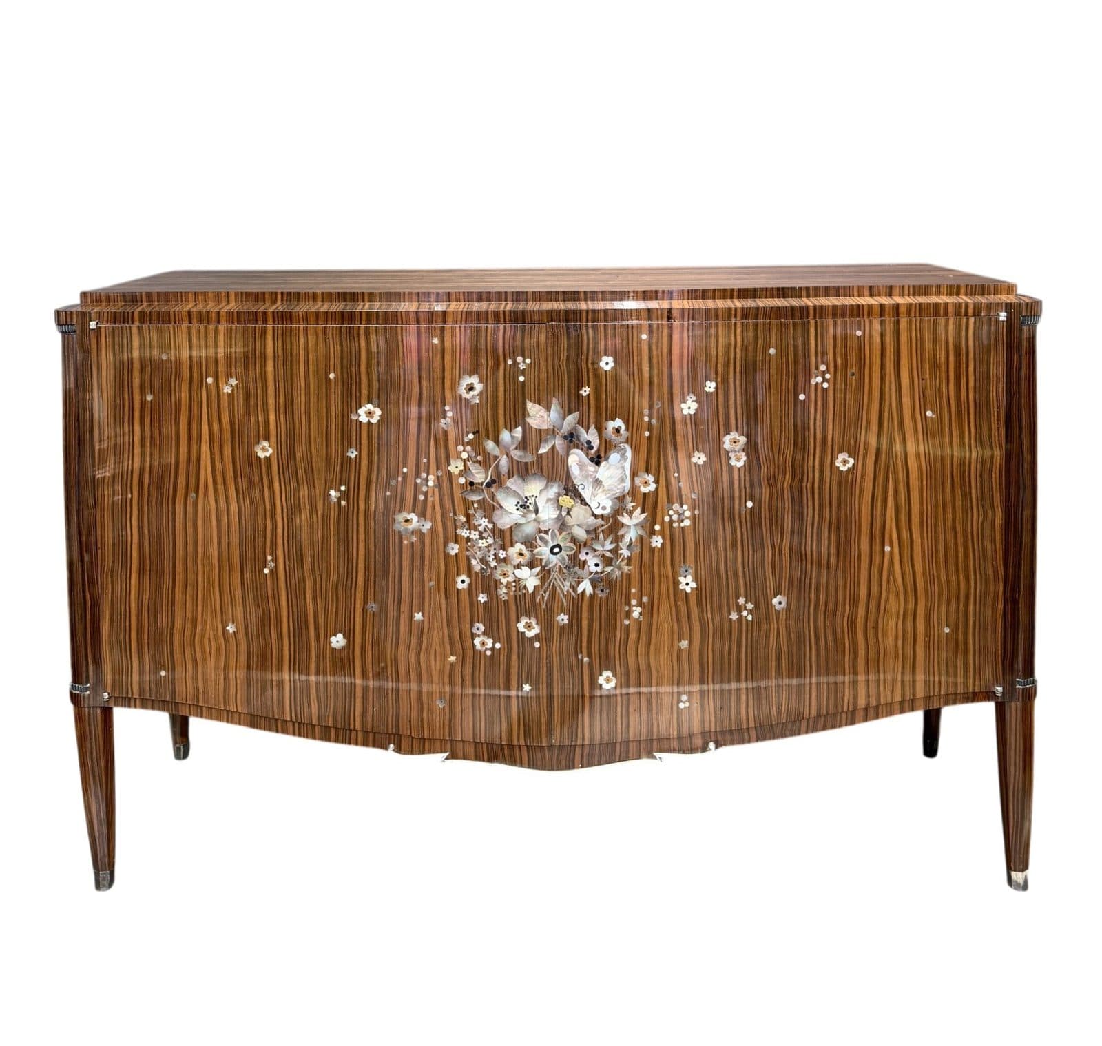 Jules Leleu Buffet ou enfilade en ébène de Macassar, vers 1946