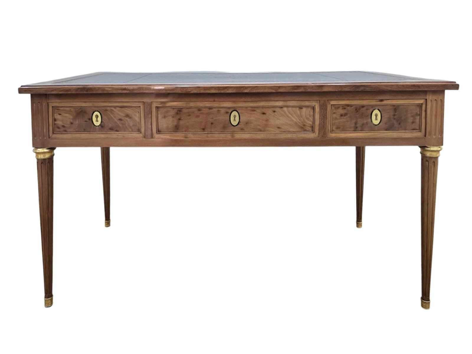 Bureau plat d'époque Louis XVI, estampillé Étienne Avril